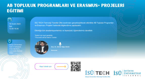 AB Topluluk Programları ve Erasmus+ Projeleri Eğitimi